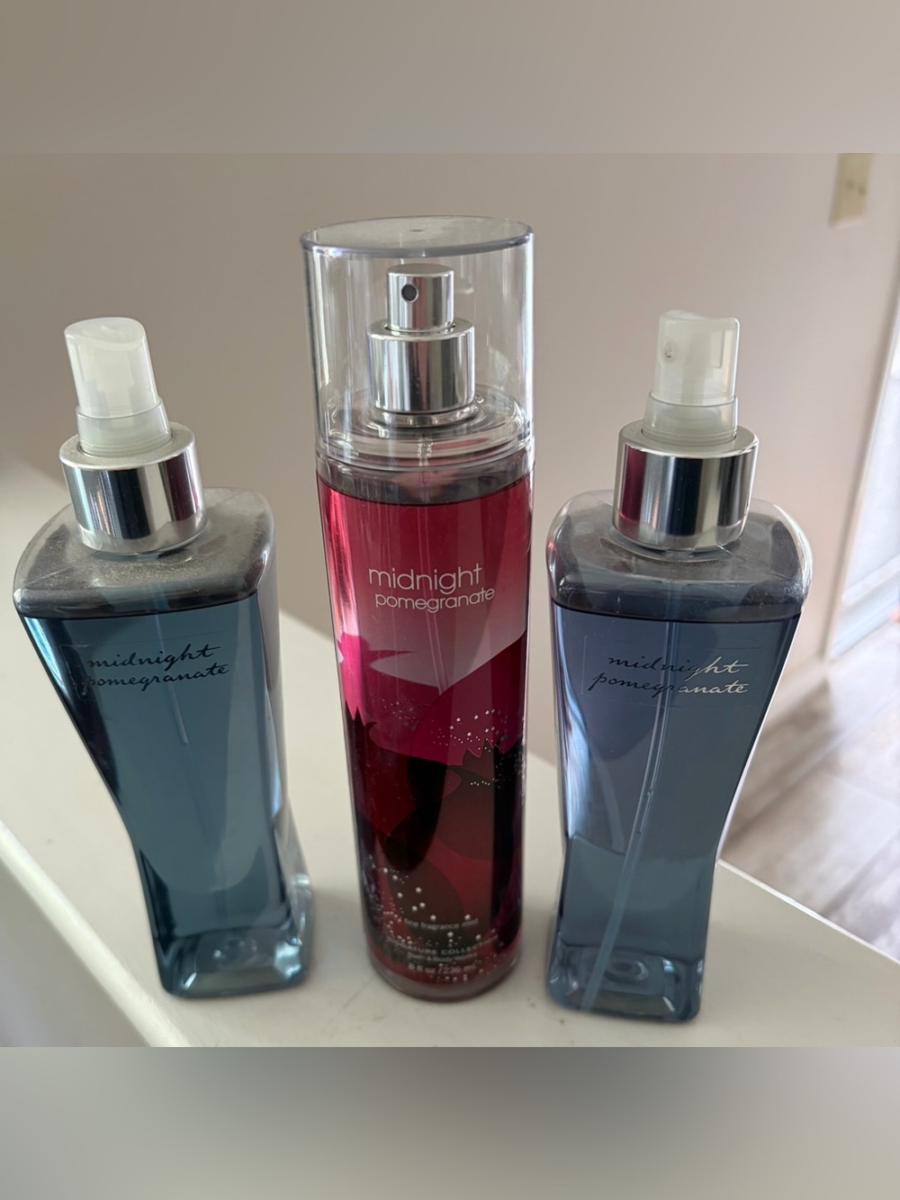 Lot 3 Bath & Body Works Midnight Pomegranate Fragrance Mist 8 Oz